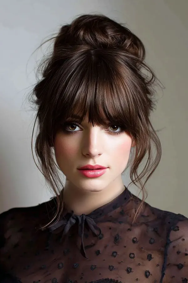 Girls bangs hairstyle 4