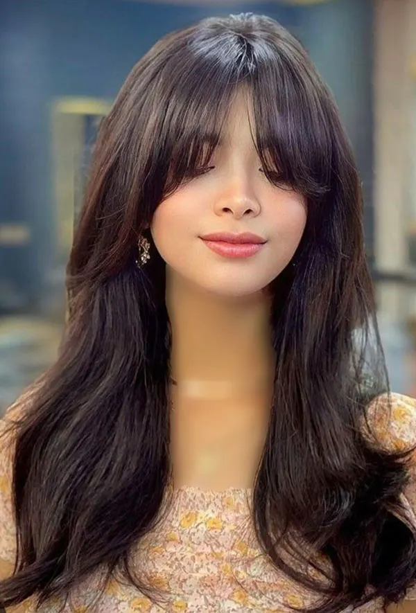 Girls bangs hairstyle 5