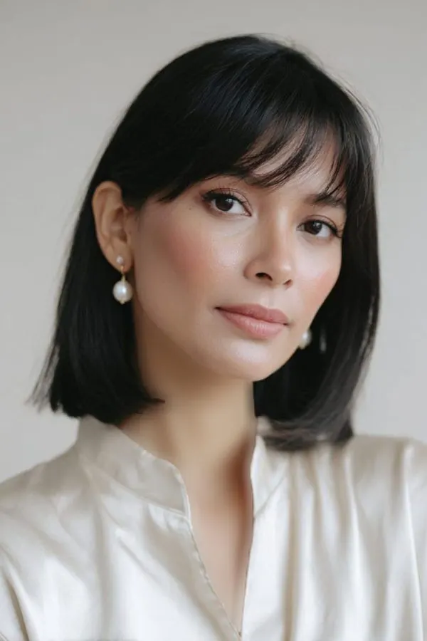 Girls bangs hairstyle 7