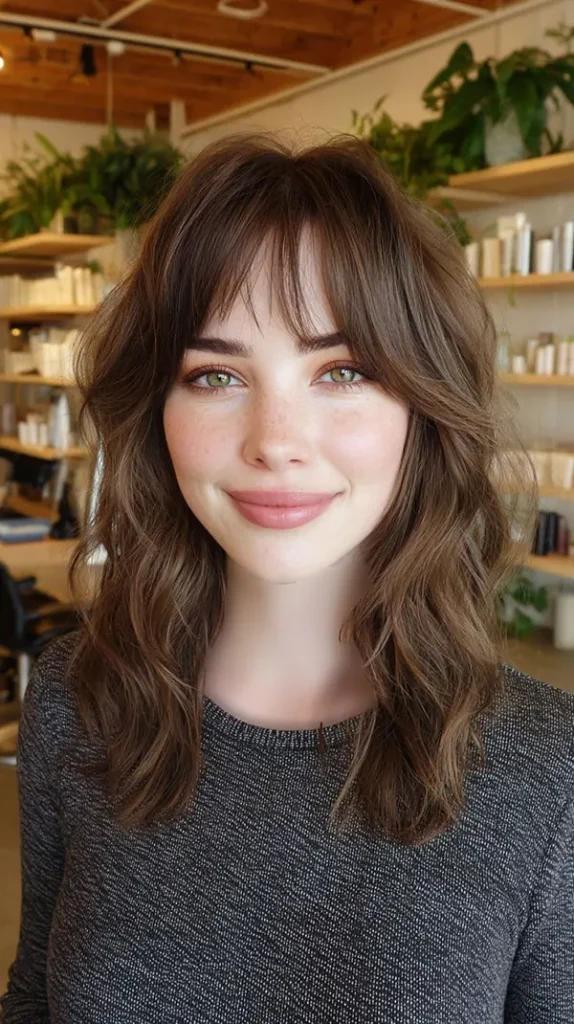 Girls bangs hairstyle 9