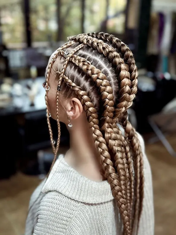 Girls braided hairstyle for a party 11