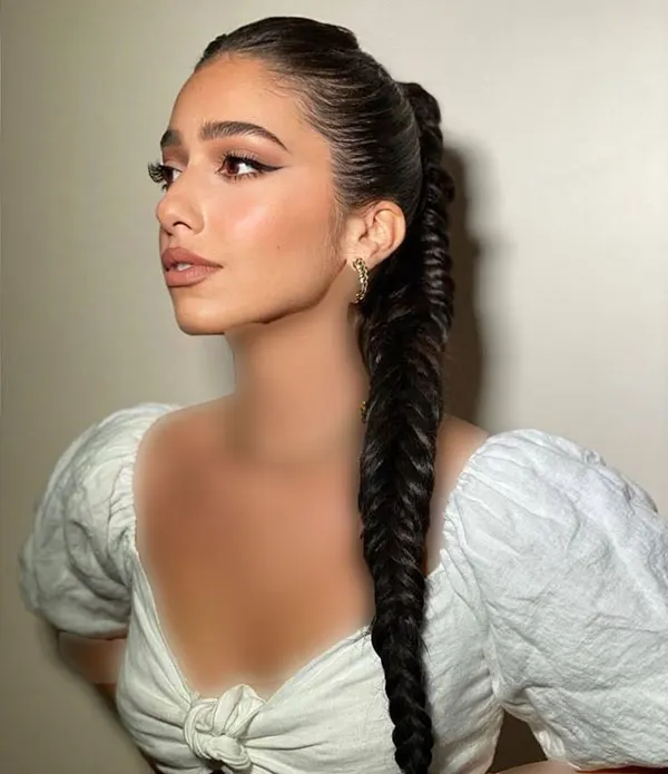 Girls braided hairstyle for a party 13