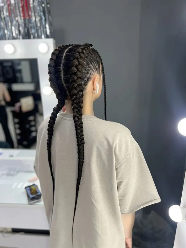 Girls braided hairstyle for a party 14