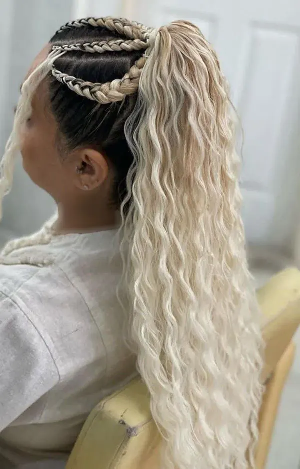 Girls braided hairstyle for a party 20