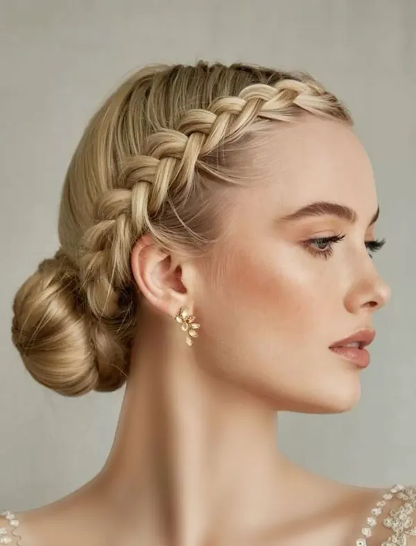 Girls braided hairstyle for a party 22