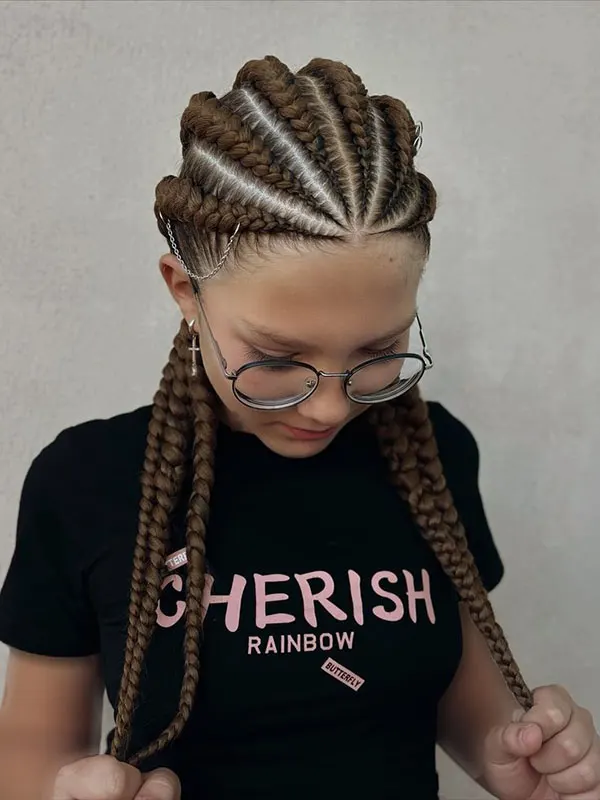 Girls braided hairstyle for a party 23