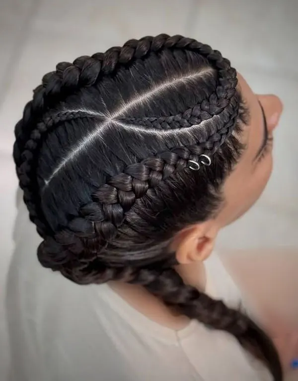 Girls braided hairstyle for a party 27