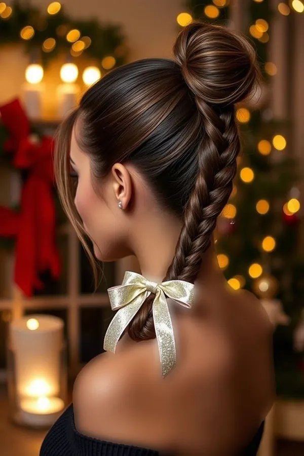 Girls braided hairstyle for a party 3