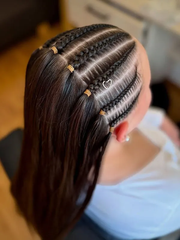 Girls braided hairstyle for a party 30