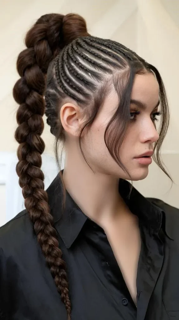 Girls braided hairstyle for a party 4
