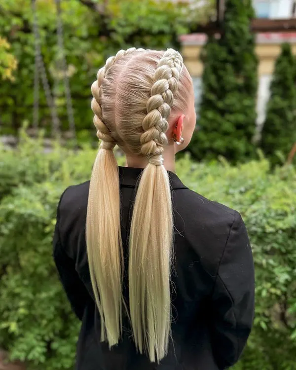 Girls braided hairstyle for a party 8