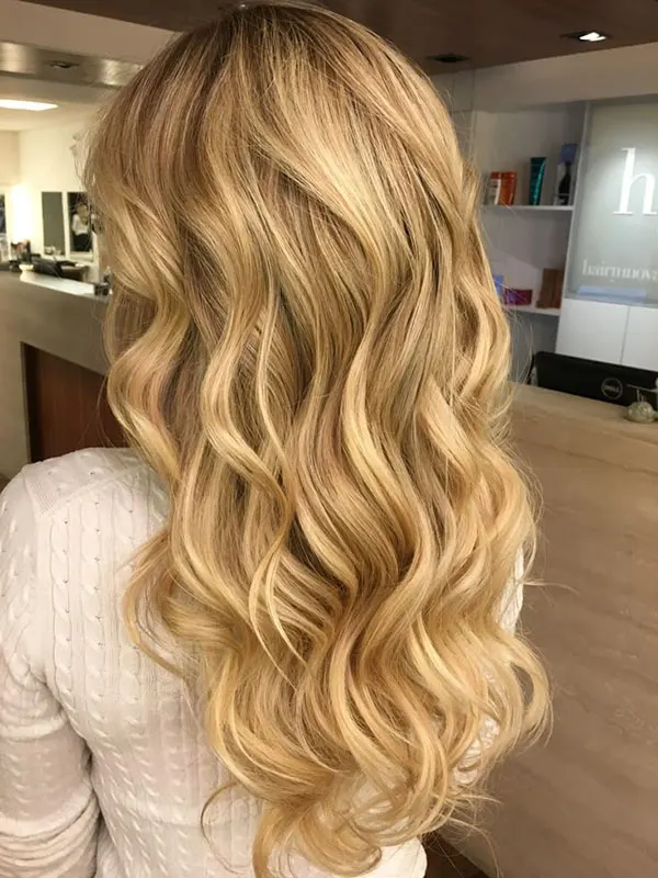 34 مدل رنگ مو کرم طلایی | انتخاب خاصپسندا بین بلوند و کاراملی! 4 Golden cream hair color 1 1