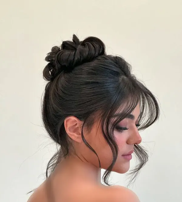 Hair bun style 12