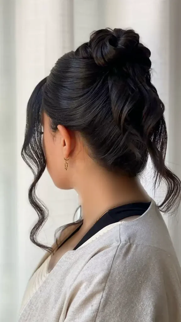 Hair bun style 4