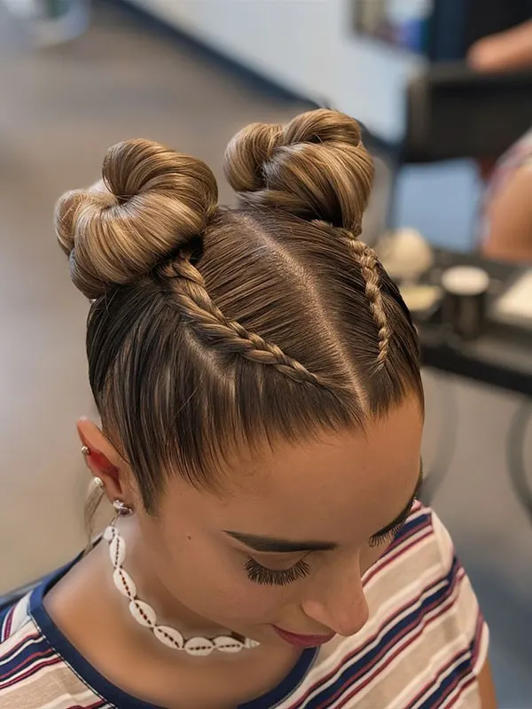 Hair weave from the top of the head 19