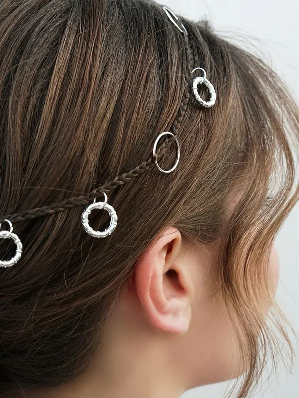 Hair weave with beads 11