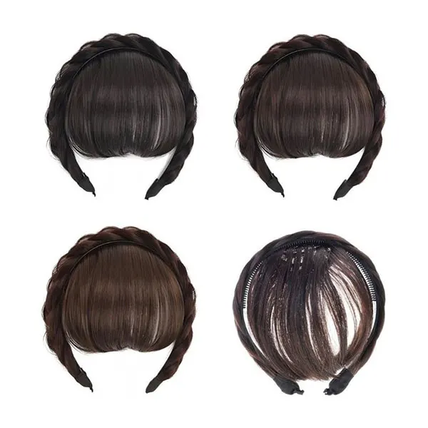 Hairstyle with bangs under the veil for school 1
