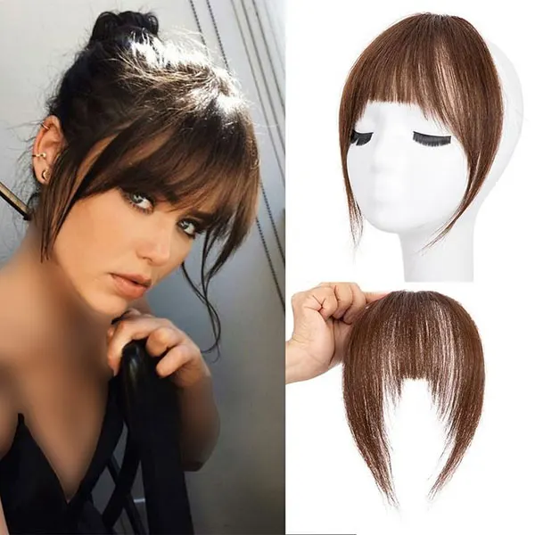 Hairstyle with bangs under the veil for school 16