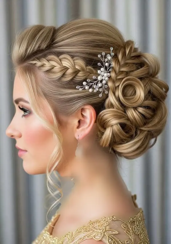 Hairstyles for a wedding 24