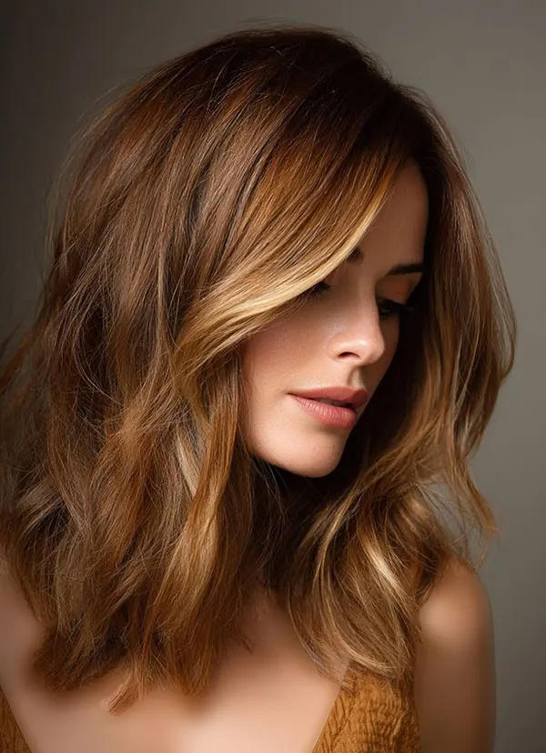 مدل رنگ مو چای عسلی 2026؛ میخوای قهوهای باشه اما خاصتر از همیشه؟ 4 Honey tea hair color 1