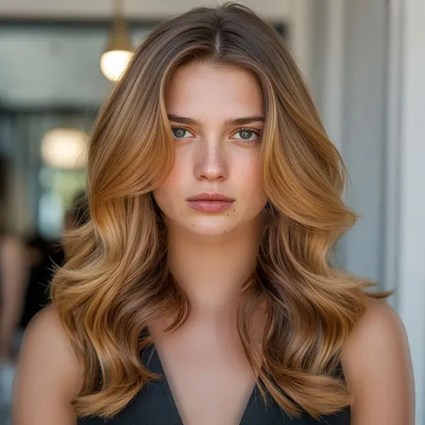 مدل رنگ مو چای عسلی 2026؛ میخوای قهوهای باشه اما خاصتر از همیشه؟ 16 Honey tea hair color 12