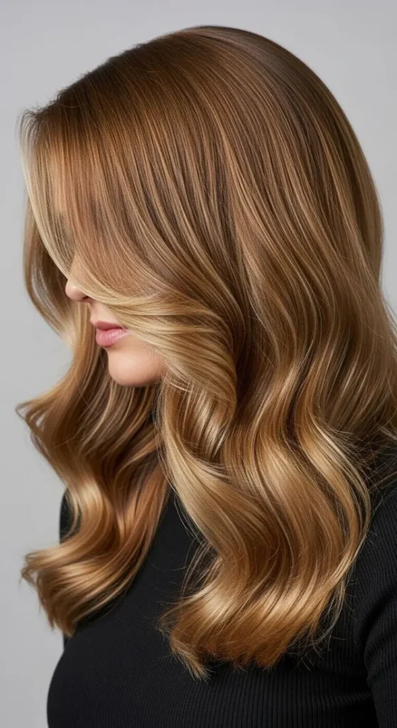 مدل رنگ مو چای عسلی 2026؛ میخوای قهوهای باشه اما خاصتر از همیشه؟ 18 Honey tea hair color 16