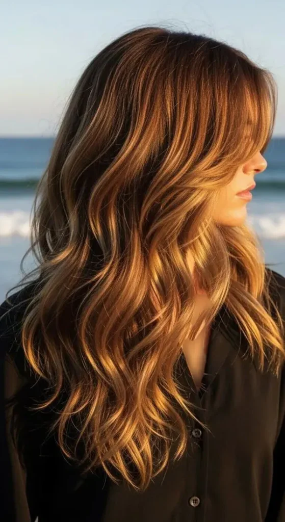مدل رنگ مو چای عسلی 2026؛ میخوای قهوهای باشه اما خاصتر از همیشه؟ 21 Honey tea hair color 17