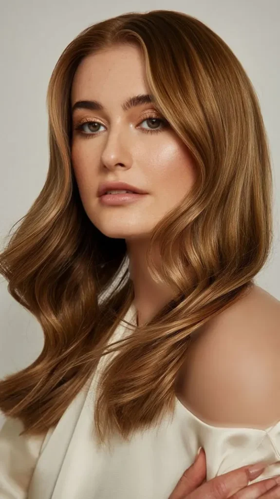 مدل رنگ مو چای عسلی 2026؛ میخوای قهوهای باشه اما خاصتر از همیشه؟ 35 Honey tea hair color 27