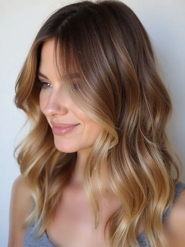 مدل رنگ مو چای عسلی 2026؛ میخوای قهوهای باشه اما خاصتر از همیشه؟ 7 Honey tea hair color 4