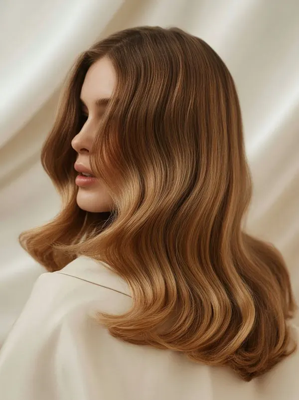 مدل رنگ مو چای عسلی 2026؛ میخوای قهوهای باشه اما خاصتر از همیشه؟ 8 Honey tea hair color 5