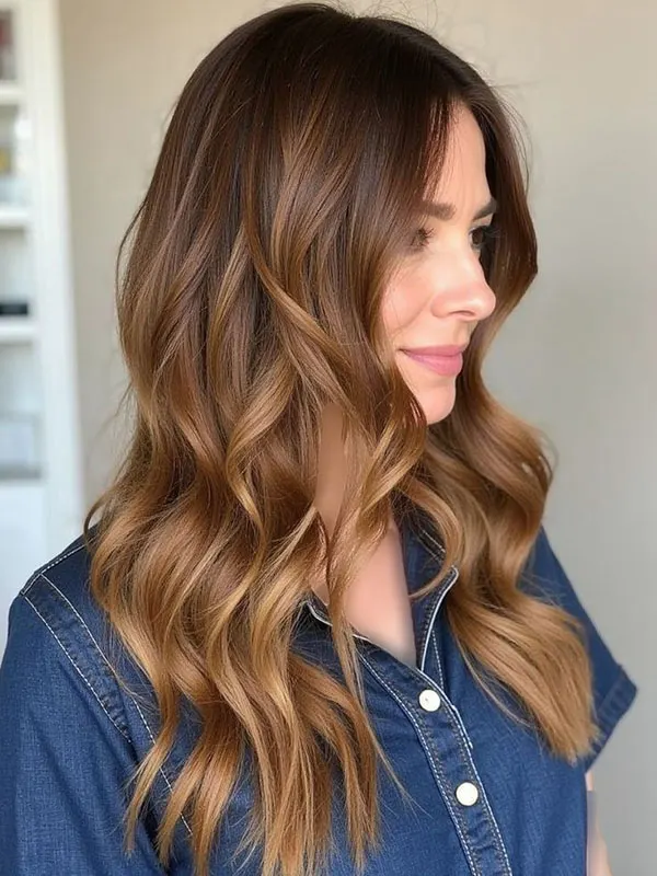 مدل رنگ مو چای عسلی 2026؛ میخوای قهوهای باشه اما خاصتر از همیشه؟ 9 Honey tea hair color 7