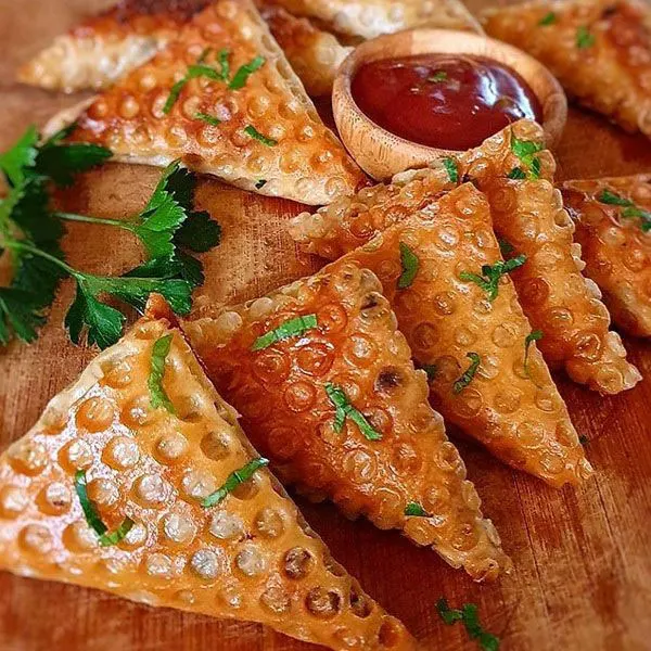 چند روش پیچیدن سمبوسه | سریع و حرفهای برای هر مهمونی! 9 How to wrap samosa 6