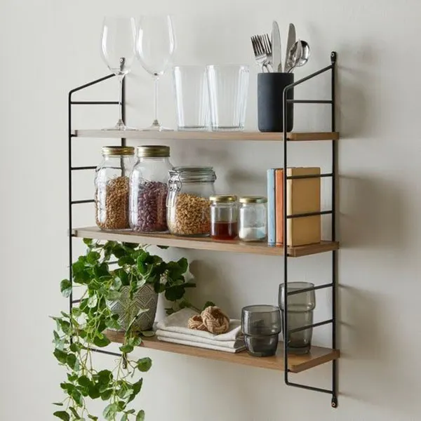 37 ایده چیدمان شلف آشپزخانه؛ نظم دلنشین با حس گرم خونه... 31 Kitchen shelf layout 25