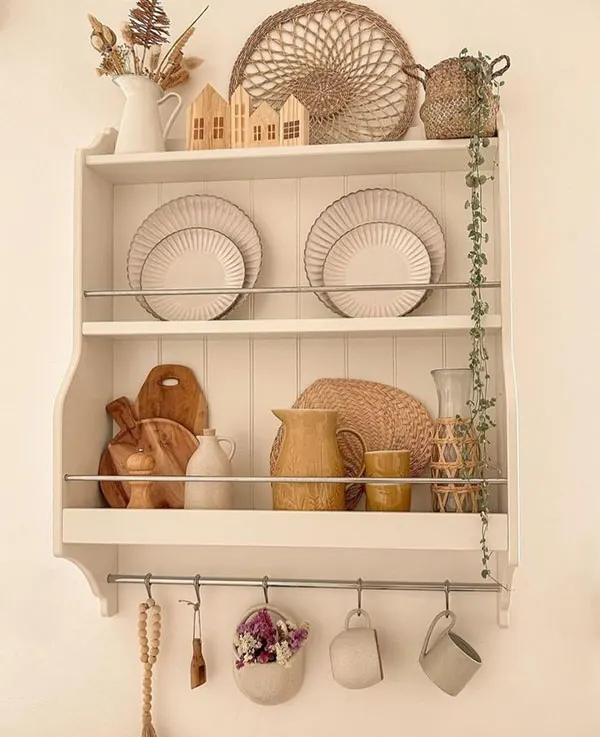 37 ایده چیدمان شلف آشپزخانه؛ نظم دلنشین با حس گرم خونه... 33 Kitchen shelf layout 27