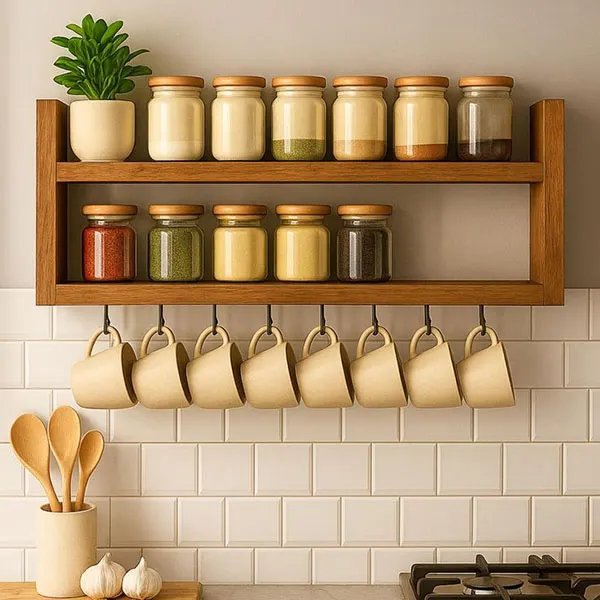 37 ایده چیدمان شلف آشپزخانه؛ نظم دلنشین با حس گرم خونه... 15 Kitchen shelf layout 9