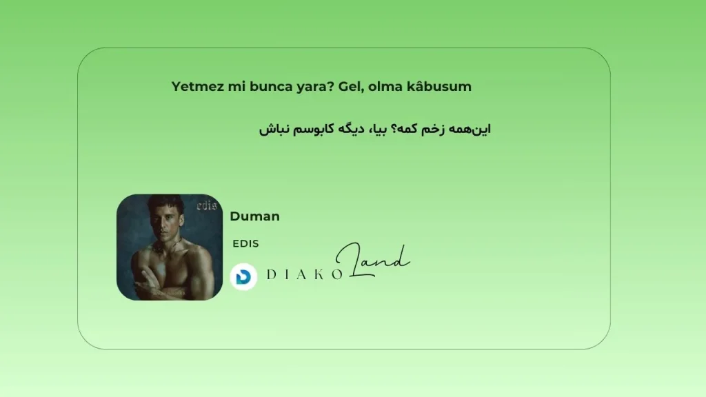 متن و ترجمه آهنگ Romeo از Dove Cameron 2 متن و ترجمه آهنگ Duman از Edis