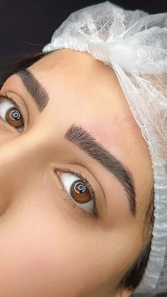 Micro eyebrow model for girls 2