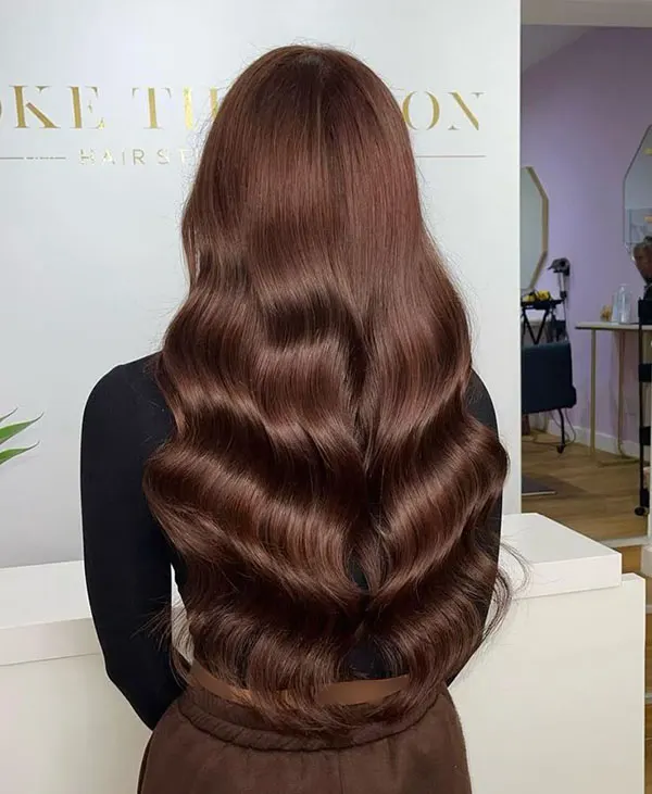 Natural chocolate hair color 13