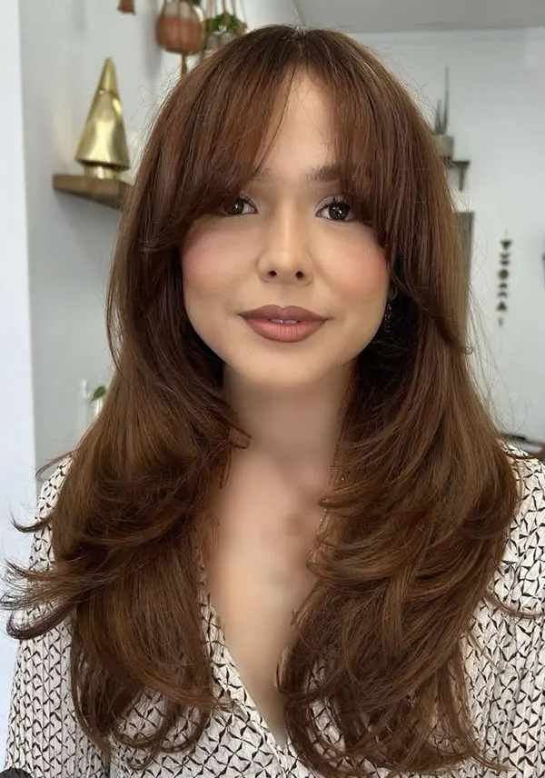 Natural chocolate hair color 17