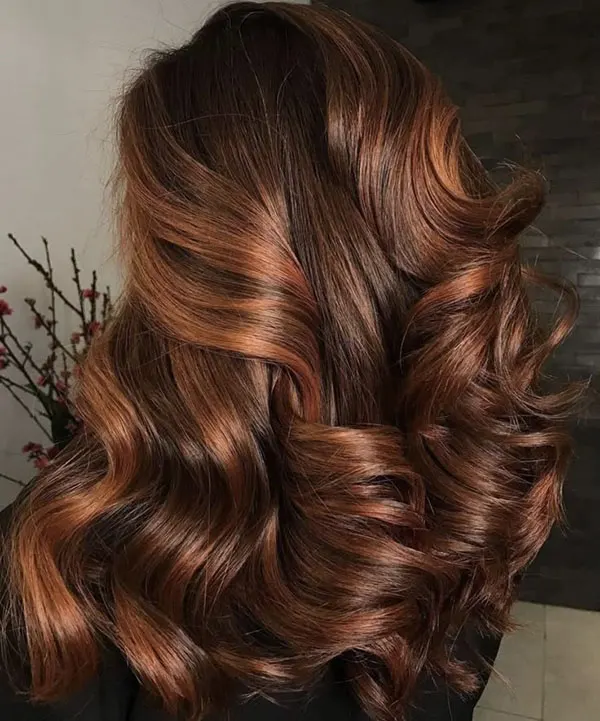 Natural chocolate hair color 23
