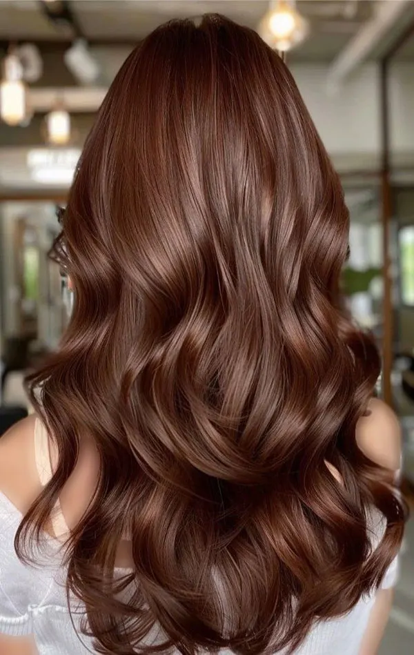 Natural chocolate hair color 4