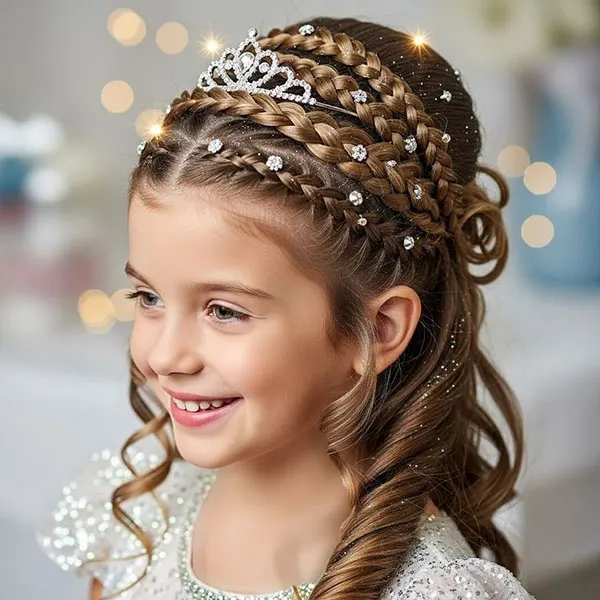 New girls hair weave model 12