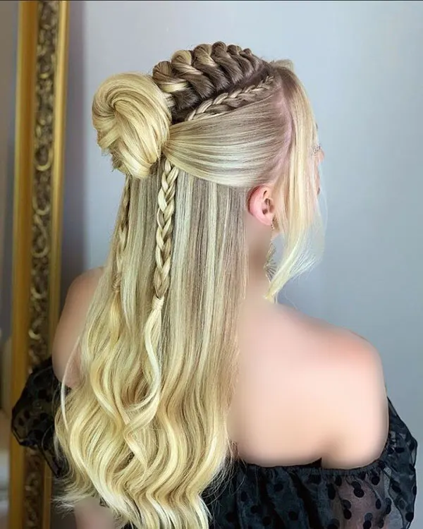New girls hair weave model 14