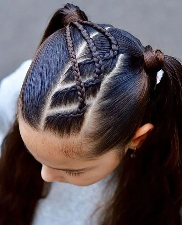 New girls hair weave model 19