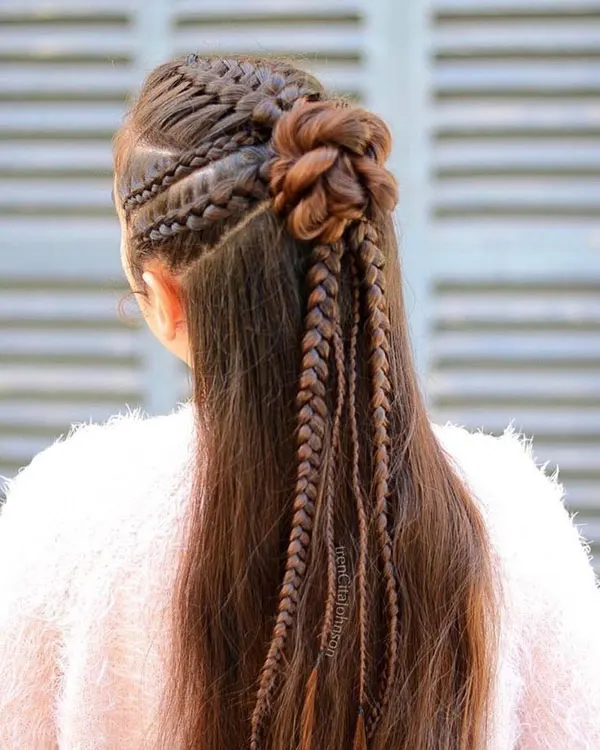 New girls hair weave model 20