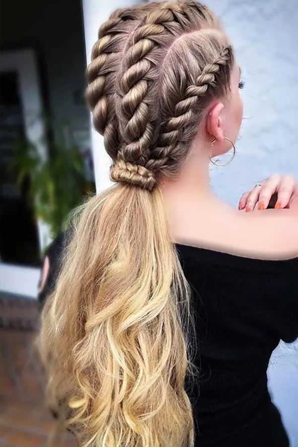 New girls hair weave model 22