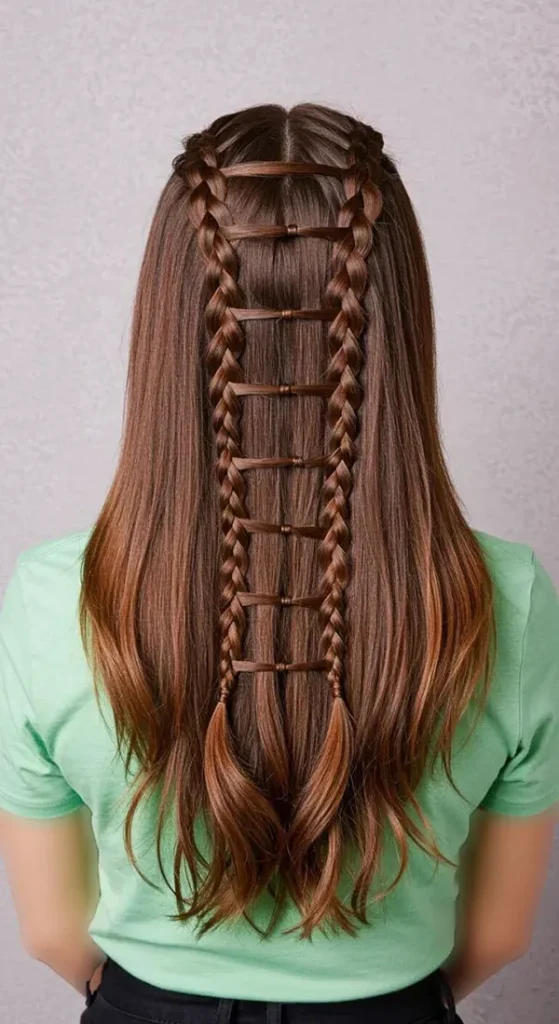New girls hair weave model 24