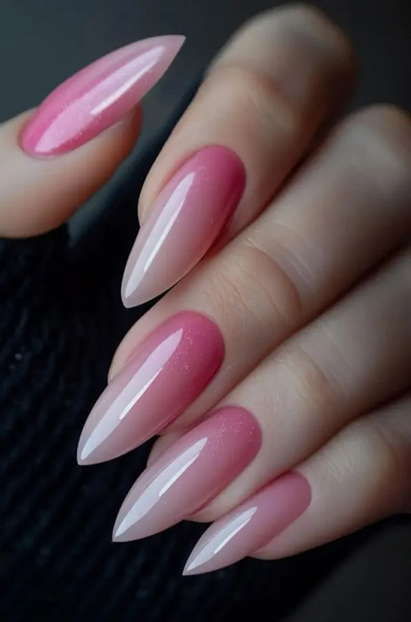 37 مدل آمبره ناخن دخترانه؛ ترند دلبر و خاص برای دخترای مینیمال 😍 32 Ombre nail model 30