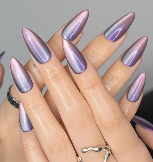 37 مدل آمبره ناخن دخترانه؛ ترند دلبر و خاص برای دخترای مینیمال 😍 34 Ombre nail model 31