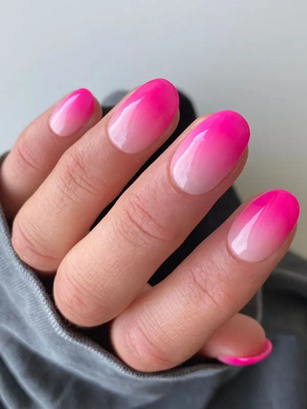 37 مدل آمبره ناخن دخترانه؛ ترند دلبر و خاص برای دخترای مینیمال 😍 8 Ombre nail model 5